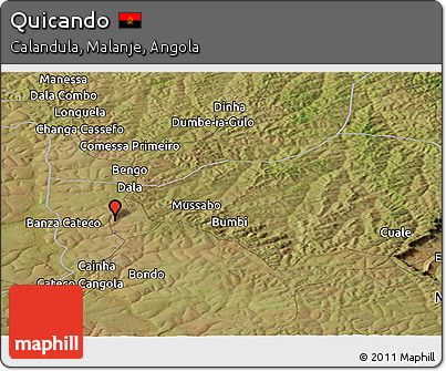Satellite Panoramic Map of Quicando