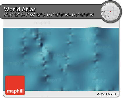 Satellite 3D Map of the Area around 8° 12' 42" S, 170° 46' 30" W