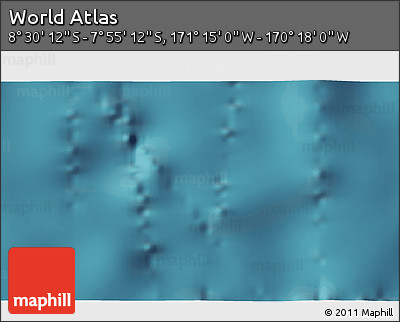 Satellite 3D Map of the Area around 8° 12' 42" S, 170° 46' 30" W