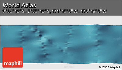 Satellite Panoramic Map of the Area around 8° 12' 42" S, 170° 46' 30" W