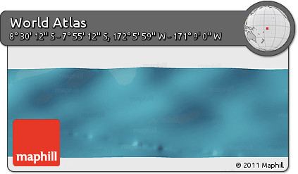 Satellite Panoramic Map of the Area around 8° 12' 42" S, 171° 37' 30" W