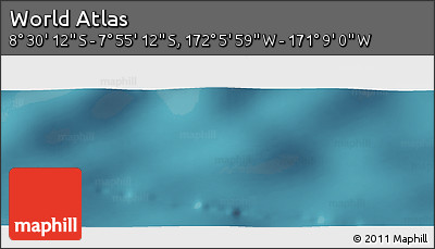 Satellite Panoramic Map of the Area around 8° 12' 42" S, 171° 37' 30" W