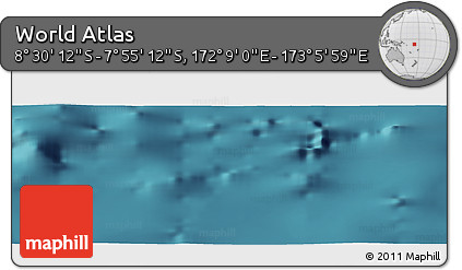 Satellite Panoramic Map of the Area around 8° 12' 42" S, 172° 37' 30" E