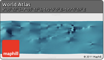 Satellite Panoramic Map of the Area around 8° 12' 42" S, 172° 37' 30" E