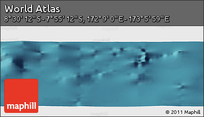Satellite Panoramic Map of the Area around 8° 12' 42" S, 172° 37' 30" E