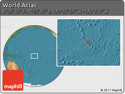 Satellite Location Map of the Area around 8° 12' 42" S, 172° 28' 29" W