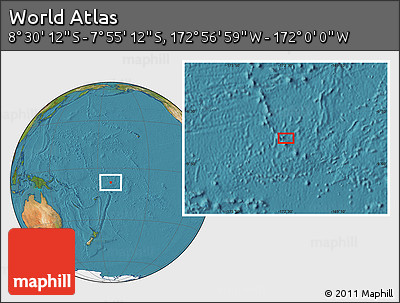 Satellite Location Map of the Area around 8° 12' 42" S, 172° 28' 29" W