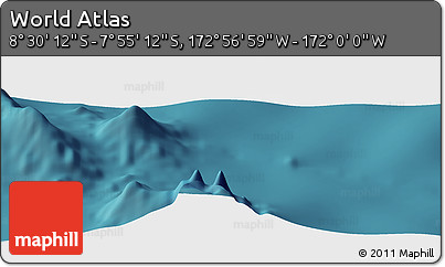 Satellite Panoramic Map of the Area around 8° 12' 42" S, 172° 28' 29" W
