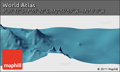 Satellite Panoramic Map of the Area around 8° 12' 42" S, 172° 28' 29" W