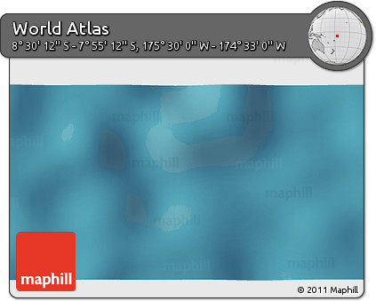 Satellite 3D Map of the Area around 8° 12' 42" S, 175° 1' 30" W
