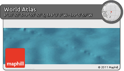 Satellite Panoramic Map of the Area around 8° 12' 42" S, 177° 34' 29" W