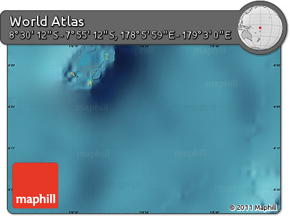 Satellite Map of the Area around 8° 12' 42" S, 178° 34' 29" E