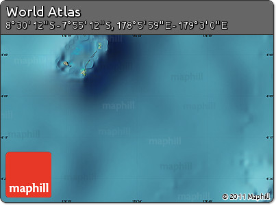 Satellite Map of the Area around 8° 12' 42" S, 178° 34' 29" E