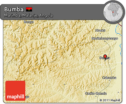 Physical 3D Map of Bumba