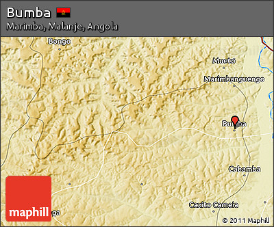 Physical 3D Map of Bumba