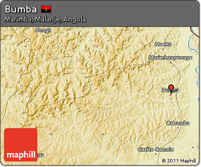 Physical 3D Map of Bumba