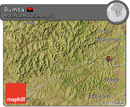 Satellite 3D Map of Bumba