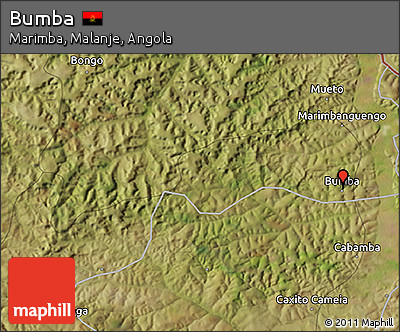 Satellite 3D Map of Bumba