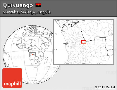 Blank Location Map of Quivuango