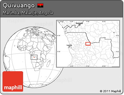 Blank Location Map of Quivuango