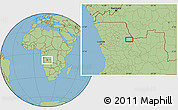 Savanna Style Location Map of Mueto