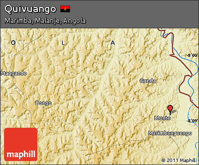 Physical Map of Quivuango