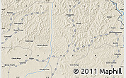 Shaded Relief Map of the area around 8° 12' 42" S, 17° 4' 30" E