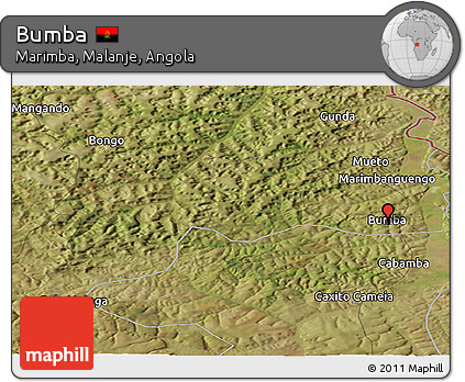 Satellite Panoramic Map of Bumba