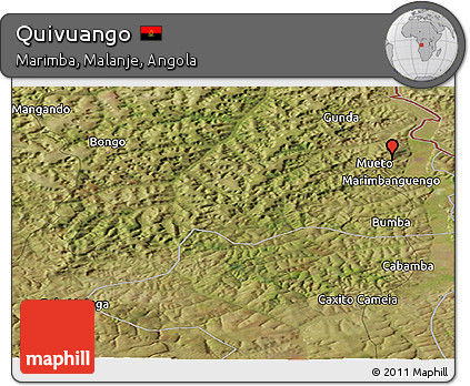 Satellite Panoramic Map of Quivuango