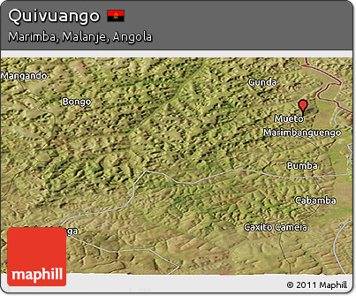 Satellite Panoramic Map of Quivuango
