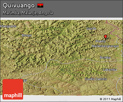 Satellite Panoramic Map of Quivuango