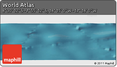 Satellite Panoramic Map of the Area around 8° 12' 42" S, 17° 46' 29" W
