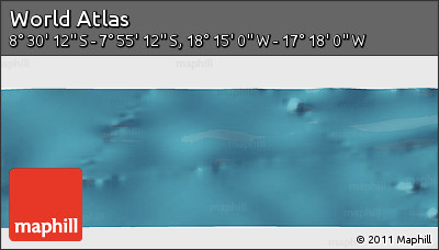 Satellite Panoramic Map of the Area around 8° 12' 42" S, 17° 46' 29" W