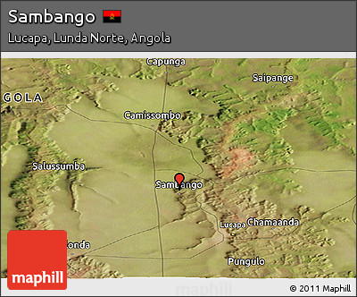 Satellite Panoramic Map of Sambango