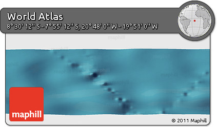 Satellite Panoramic Map of the Area around 8° 12' 42" S, 20° 19' 30" W