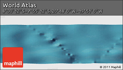 Satellite Panoramic Map of the Area around 8° 12' 42" S, 20° 19' 30" W