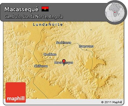 Physical 3D Map of Macassequé