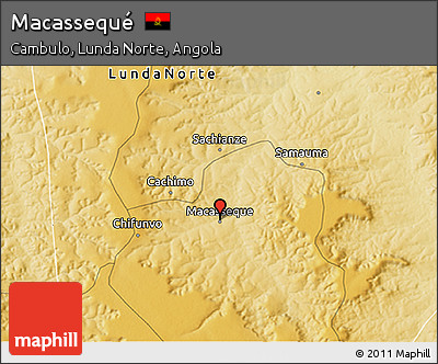 Physical 3D Map of Macassequé