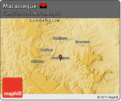 Physical 3D Map of Macassequé