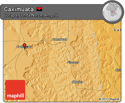 Political 3D Map of Caximuata
