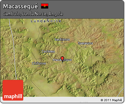 Satellite 3D Map of Macassequé