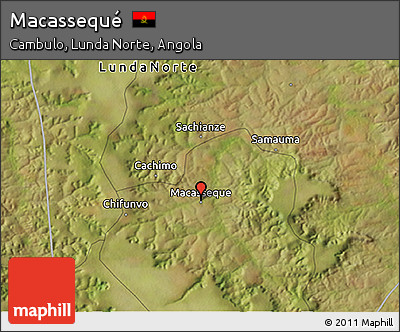 Satellite 3D Map of Macassequé