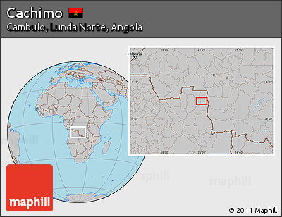 Gray Location Map of Cachimo