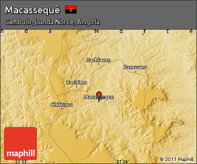 Physical Map of Macassequé