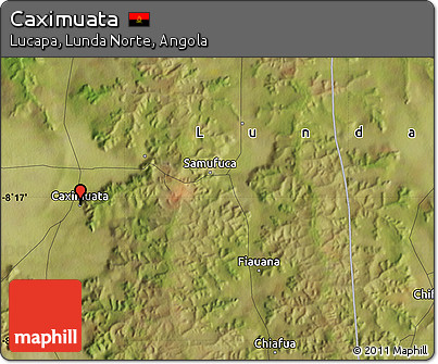 Satellite Map of Caximuata