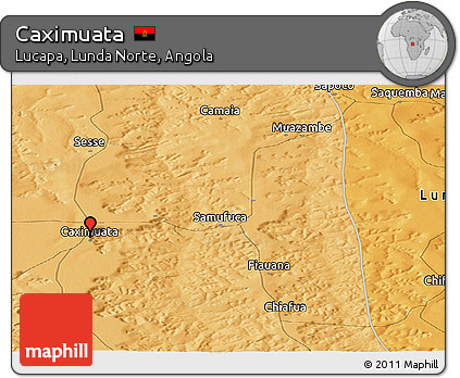 Political Panoramic Map of Caximuata