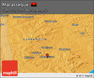 Political Panoramic Map of Macassequé