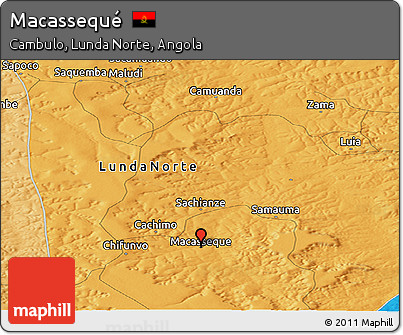 Political Panoramic Map of Macassequé