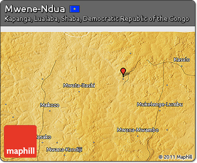 Physical 3D Map of Mwene-Ndua