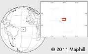 Blank Location Map of the area around 8° 12' 42" S, 24° 34' 30" W